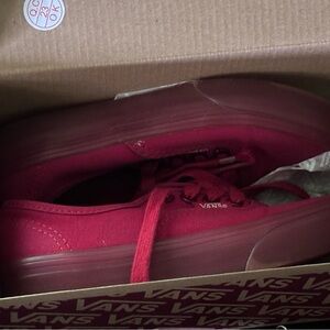 Vans Red Sneakers Classic Style